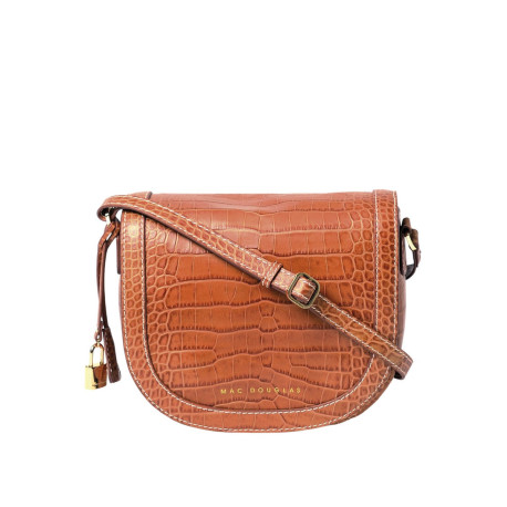 Norland ROMY, sac porté travers cuir grain croco