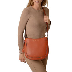 PACHA ROMY, sac bandoulière caramel