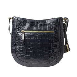 Pacha ROMY, sac bandoulière cuir grain croco