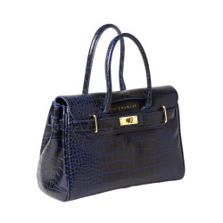 Pyla ROMY, petit sac à main cuir grain croco