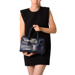 Pyla ROMY, petit sac à main cuir grain croco