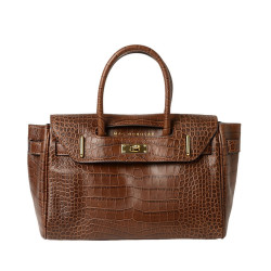 Pyla ROMY, petit sac à main cuir grain croco