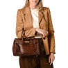 Pyla ROMY, petit sac à main cuir grain croco