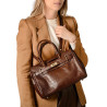 Pyla ROMY, petit sac à main cuir grain croco