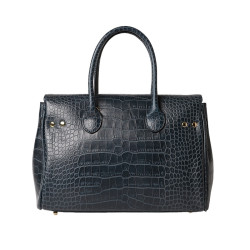 PYLA ROMY, mini sac à main cuir façon croco carmin