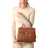 RIVOLI ROMY, sac à main caramel