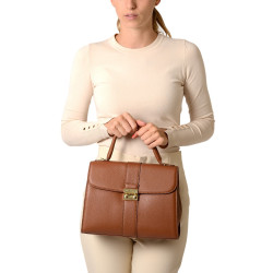 RIVOLI ROMY, sac à main caramel