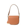 STRAUSS ROMY, petit sac porté épaule châtain