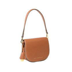 STRAUSS ROMY, petit sac porté épaule châtain