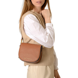 STRAUSS ROMY, petit sac porté épaule châtain