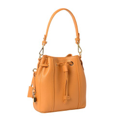 TIMEE ROMY, mini sac seau safran