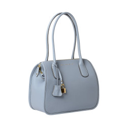 Vestige ROMY, sac cabas cuir bleu glacier