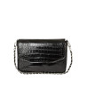 Medan RYTHME, sac façon croco noir
