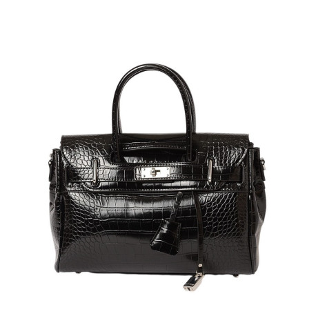 Pyla RYTHME, petit sac à main façon croco rouge