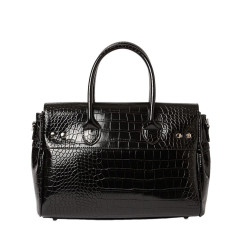 Pyla RYTHME, petit sac à main façon croco rouge