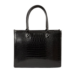 Sparks RYTHME, cabas façon croco noir