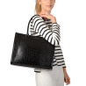 Sparks RYTHME, cabas façon croco noir