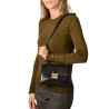 SORIA BRYAN, petit sac travers façon python beige sable