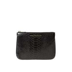 JAIPUR BRYAN, pochette à motif python noir