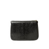 JAIPUR BRYAN, pochette à motif python noir