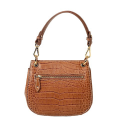 Garance ROMY, mini sac besace cuir grain croco