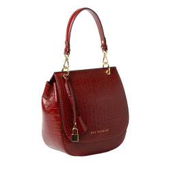 Garance ROMY, sac besace cuir grain croco