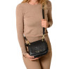 Garance ROMY, mini sac besace cuir grain croco