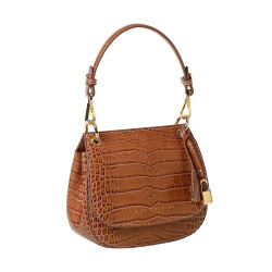 Garance ROMY, mini sac besace cuir grain croco