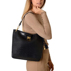 Kentucky ROMY, sac porté épaule cuir grain croco