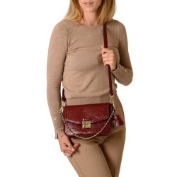 Medan ROMY, petit sac cuir grain croco