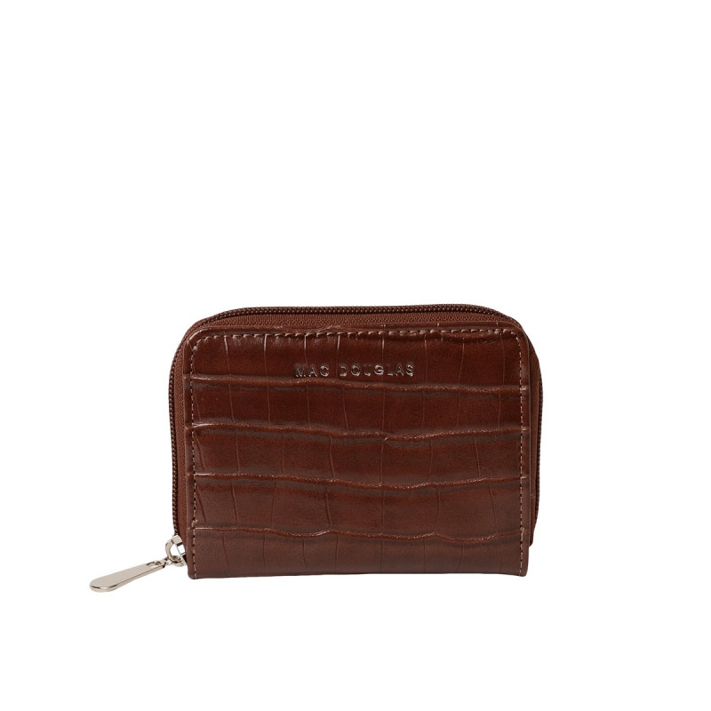 Cutter RYTHME, porte-monnaie zippé aspect croco