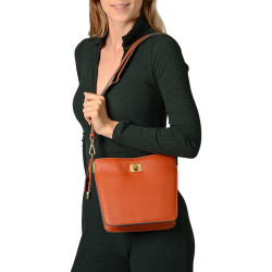 DULCINE ROMY, petit sac safran