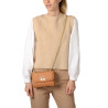 TREVISE LOSANGE, mini sac travers camel mat