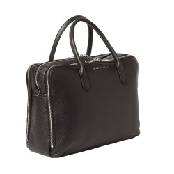 Timbale MAGDA, porte-documents cuir châtain