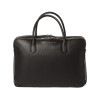 Timbale MAGDA, porte-documents cuir châtain