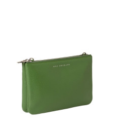 Spritz MAGDA, sac pochette cuir vert