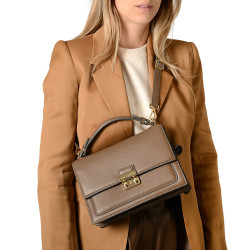 JOYAU ROMY, petit sac cartable caramel