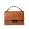 Joyau ROMY, petit sac cartable cuir grain croco