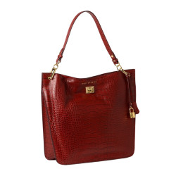 Kentucky ROMY, grand sac porté épaule cuir grain croco