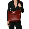 Kentucky ROMY, grand sac porté épaule cuir grain croco