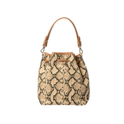 Lively Paloma, sac seau python beige