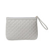 JAIPUR LOSANGE, pochette gris perle mat