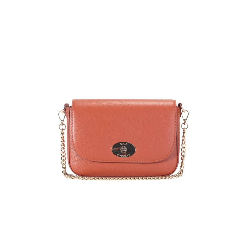 Sac Fourre-Tout Mac Douglas En Cuir Chocolat - Couture Blanche - Occasion 'Comme Neuf'