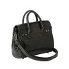 Pyla RYTHME, mini sac à main façon croco noir