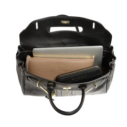 Pyla MERYL, grand sac à main aspect croco