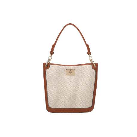 Kentucky FANTASIA, petit sac porté épaule tressé jean clair