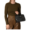 Pyla RYTHME, mini sac à main façon croco noir