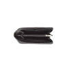 Balise MERYL, portefeuille zippé façon croco noir