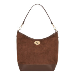 Gerald STOCKHOLM, sac porté épaule aspect suédine