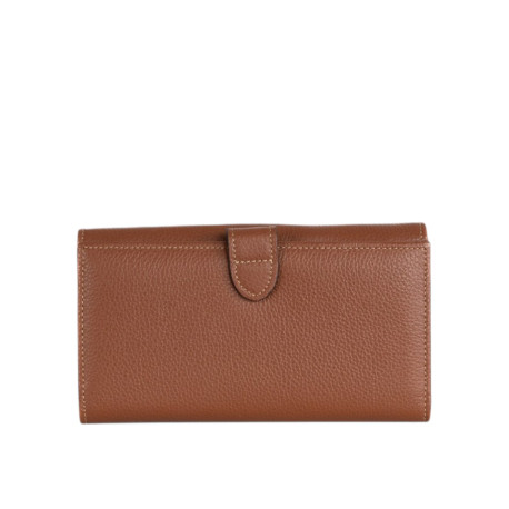 GONDOLE ROMY, portefeuille compagnon caramel